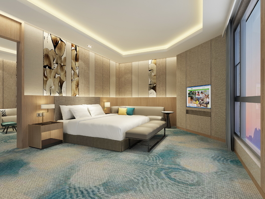 Кровать комнаты для гостей мебели спальни стиля гостиницы ODM OEM радушная