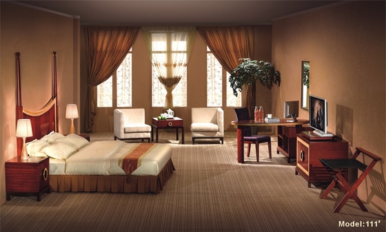 пятизвездочная мебель спальни гостиницы устанавливает с ногами дуба твердыми деревянными